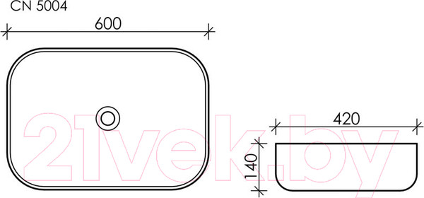 Изображение товара Умывальник Ceramica Nova Element CN5004