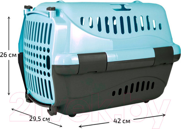 Изображение товара Переноска для животных ZooExpress Турне 17211 (S, голубой)