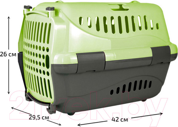 Изображение товара Переноска для животных ZooExpress Турне 17213 (S, зеленый)