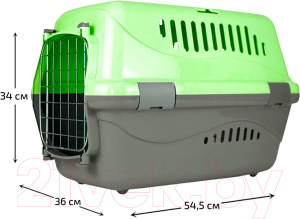 Изображение товара Переноска для животных ZooExpress Турне 18313 (L, зеленый)