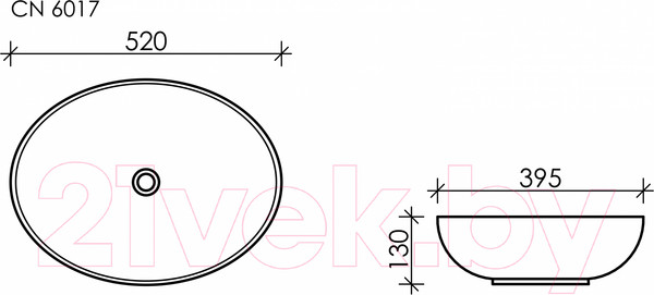 Изображение товара Умывальник Ceramica Nova Element CN6017