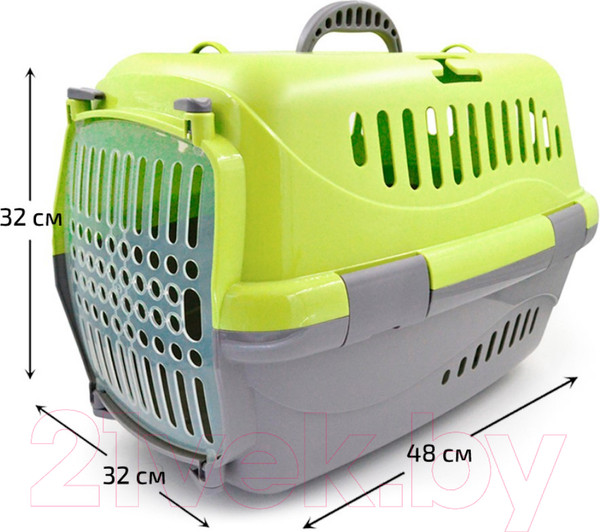 Изображение товара Переноска для животных ZooExpress Турне 16113 (М, зеленый)