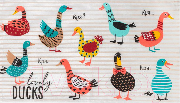 Изображение товара Полотенце Доляна Lovely Ducks 35х60 / 4136463