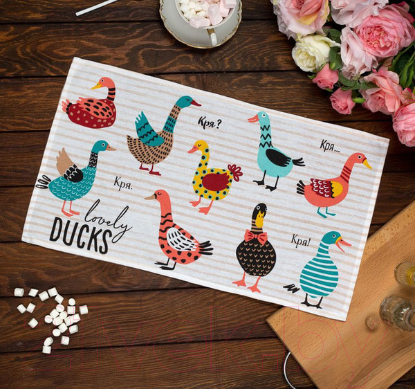 Изображение товара Полотенце Доляна Lovely Ducks 35х60 / 4136463