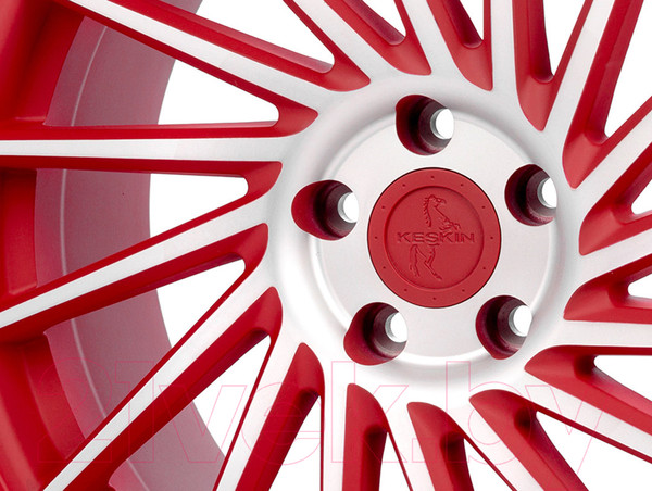 Изображение товара Литой диск Keskin KT17 19x8.5" 5x112мм DIA 72.6мм ET 45мм Matt Red Front Polish