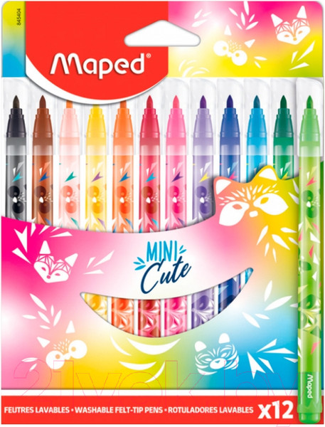 Изображение товара Фломастеры Maped Mini Cute / 845404 (12шт)