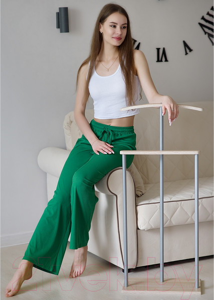 Изображение товара Стойка для одежды Мебелик Костюмная Дэви 1 (металлик/дуб сонома)