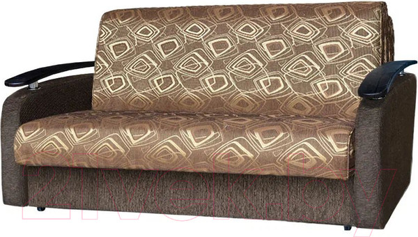 Изображение товара Диван Асмана Виктория 120 с декором 2 (шинил квадро 2/подлоконтник ткань)