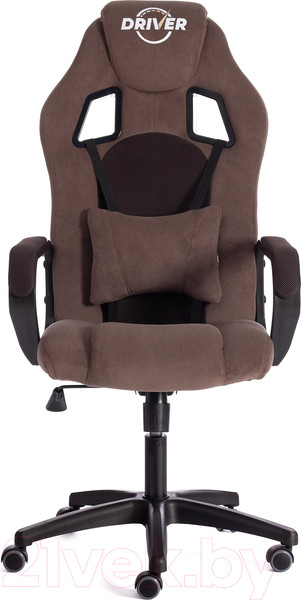 Изображение товара Кресло геймерское Tetchair Driver флок/ткань (коричневый)