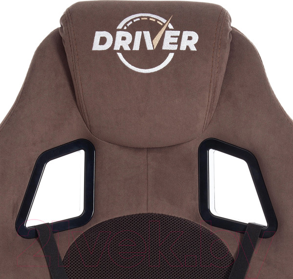 Изображение товара Кресло геймерское Tetchair Driver флок/ткань (коричневый)