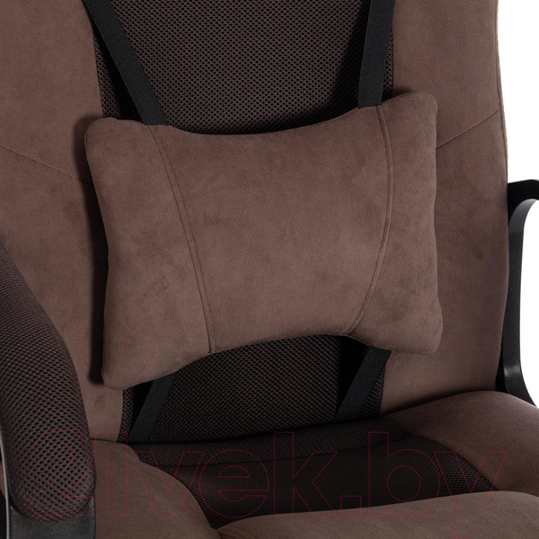 Изображение товара Кресло геймерское Tetchair Driver флок/ткань (коричневый)