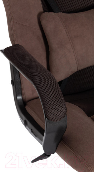 Изображение товара Кресло геймерское Tetchair Driver флок/ткань (коричневый)
