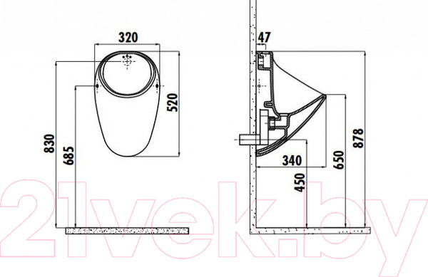 Изображение товара Писсуар Bocchi Taormina Arch 1383-001-0130