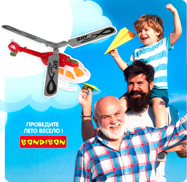 Изображение товара Вертолет игрушечный Bondibon Властелин неба. Наше лето / ВВ5451