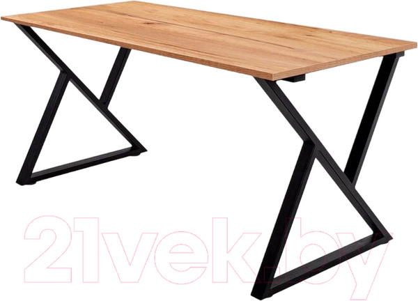 Изображение товара Обеденный стол Millwood Дели Л18 120x70x75 (дуб золотой крафт/металл черный)