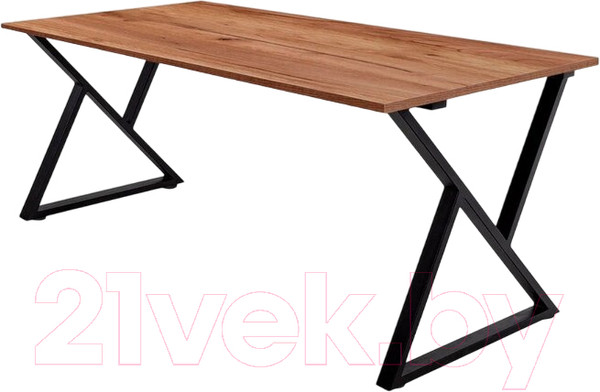 Изображение товара Обеденный стол Millwood Дели Л18 130x80x75 (дуб табачный крафт/металл черный)