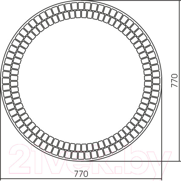 Изображение товара Зеркало Silver Mirrors Армада D770 / LED-00002513