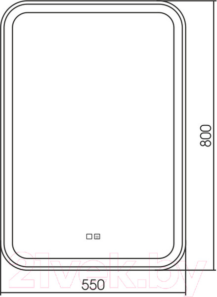 Изображение товара Зеркало Silver Mirrors Мальта RGB 55x80 / LED-00002511