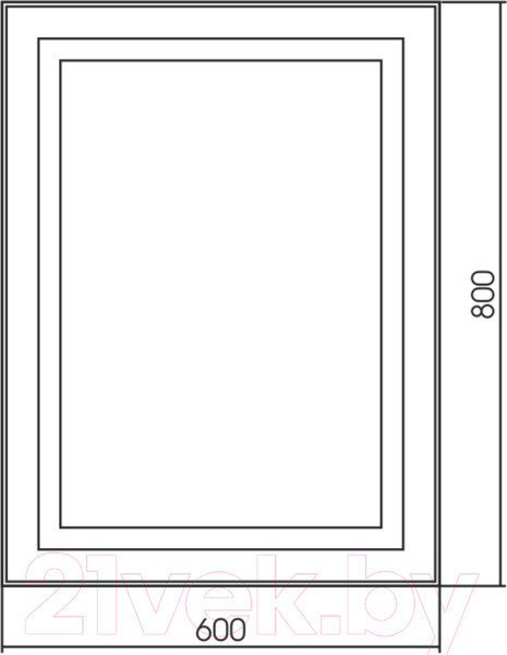 Изображение товара Зеркало Silver Mirrors Саурон 60x80 / LED-00002510