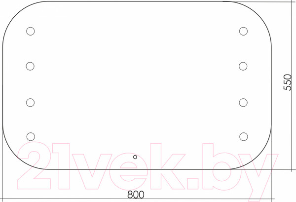 Изображение товара Зеркало Silver Mirrors Tony 80x55 / LED-00002479