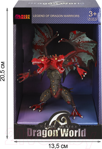 Изображение товара Фигурка коллекционная Masai Mara Мир драконов. Двухглавый дракон / MM217-094