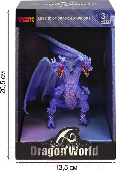 Изображение товара Фигурка коллекционная Masai Mara Мир драконов. Двухглавый дракон / MM217-096