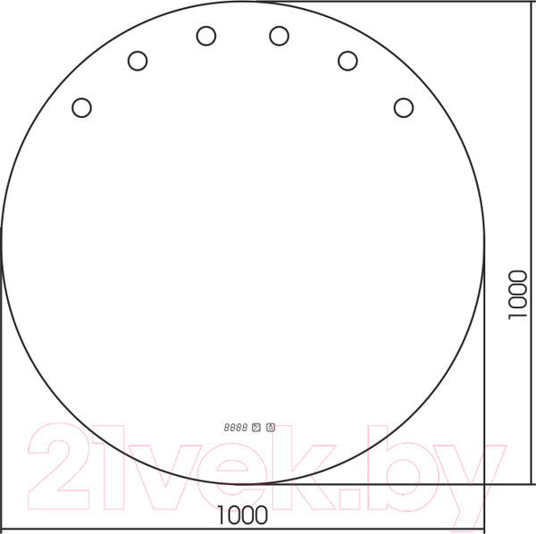 Изображение товара Зеркало Silver Mirrors Nicole 100 / LED-00002514