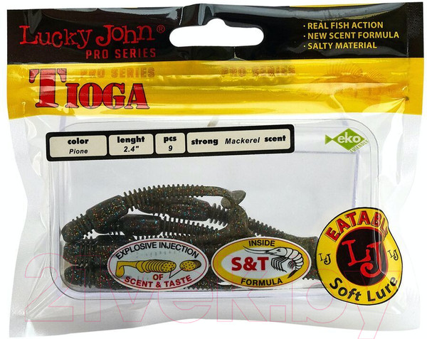 Изображение товара Мягкая приманка Lucky John Pro Series Tioga 06.20/F08 (9шт)