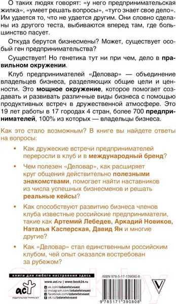 Изображение товара Книга АСТ Ген предпринимательства. Клуб предпринимателей Деловар (Лунькова Л.)