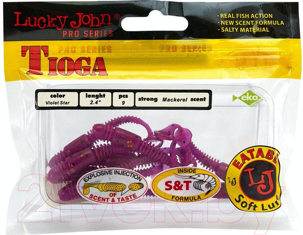 Мягкая приманка Lucky John Pro Series Tioga 06.20/S26 (9шт) — фото 6