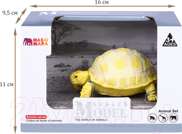 Изображение товара Фигурка коллекционная Masai Mara Мир диких животных. Египетская черепаха / MM218-374