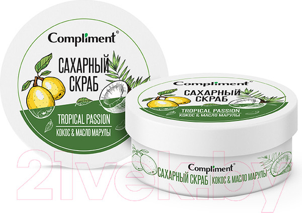 Изображение товара Скраб для тела Compliment Кокос и масло марулы Сахарный (200мл)
