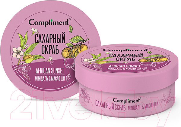 Изображение товара Скраб для тела Compliment Миндаль и масло ши Сахарный (200мл)