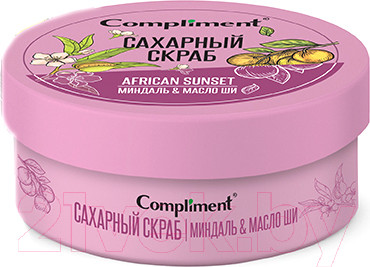 Изображение товара Скраб для тела Compliment Миндаль и масло ши Сахарный (200мл)