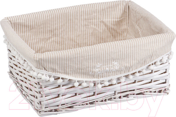 Изображение товара Корзина Natural House Колокольчик 400x310x170 / EW-31 M (белый)