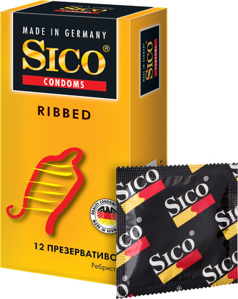 Изображение товара Презервативы Sico Ribbed (12шт)