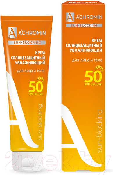 Изображение товара Крем солнцезащитный Achromin Экстра-защита для лица и тела SPF50 (100мл)
