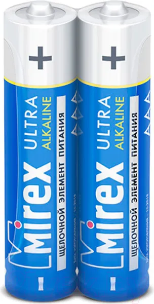 Изображение товара Комплект батареек Mirex LR03 AAA / 23702-LR03-S2 (2шт)