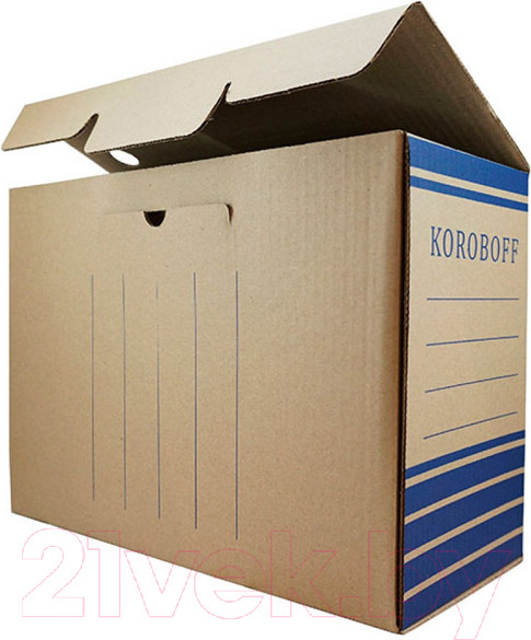 Изображение товара Коробка архивная Koroboff оф150б (бурый/синий)