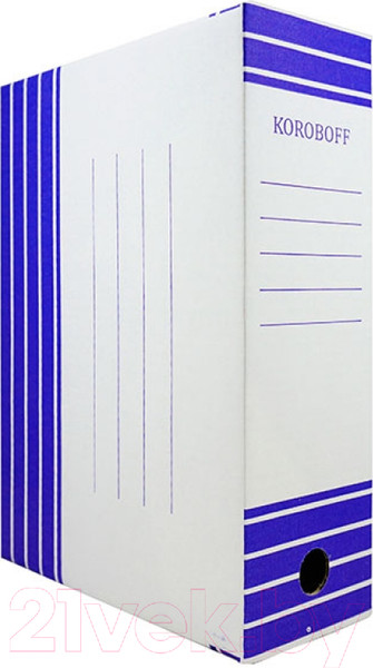 Изображение товара Коробка архивная Koroboff оф100бел/син (белый/синий)