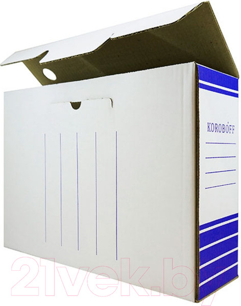 Изображение товара Коробка архивная Koroboff оф100бел/син (белый/синий)