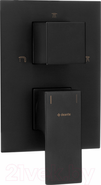Изображение товара Внешняя часть смесителя скрытого монтажа Deante Anemon Bis Nero Box BXY NBZM