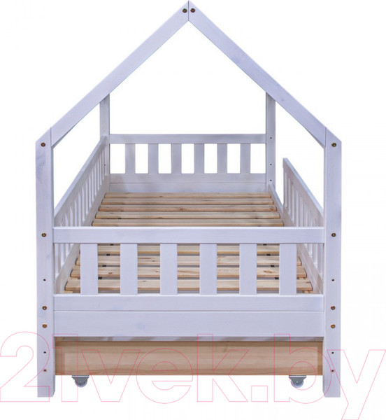 Изображение товара Стилизованная кровать детская Dipriz Д.7436.1 (белый)