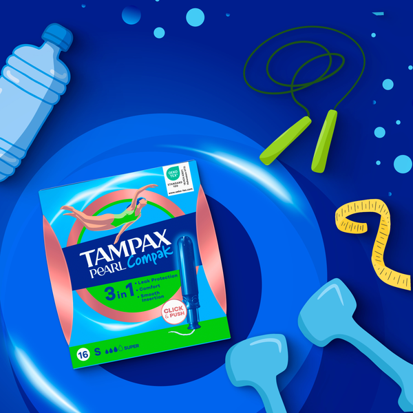 Изображение товара Тампоны гигиенические Tampax Compak Pearl Super (16шт)