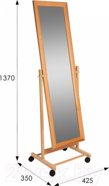 Изображение товара Зеркало Мебелик В 27Н (светло-коричневый)