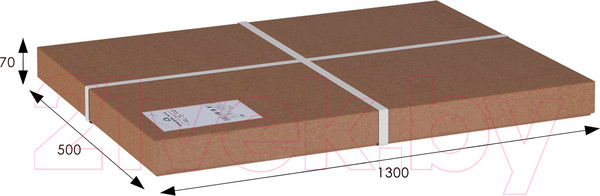 Изображение товара Зеркало Мебелик В 27Н (светло-коричневый)
