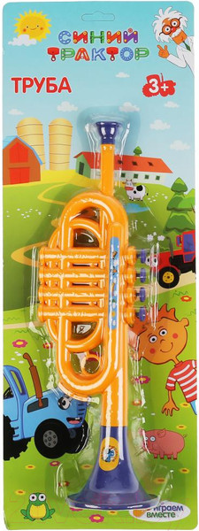 Изображение товара Музыкальная игрушка Играем вместе Труба Синий Трактор / 1912M081-R2
