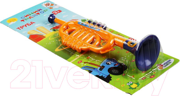 Изображение товара Музыкальная игрушка Играем вместе Труба Синий Трактор / 1912M081-R2