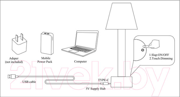 Изображение товара Прикроватная лампа Maytoni Tet-a-tet MOD104TL-3AGR3K
