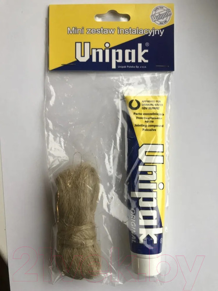 Изображение товара Монтажный комплект для сантехники Unipak Лен / 5060800 (65г+13г)